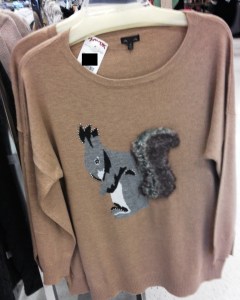 squirrel sweater